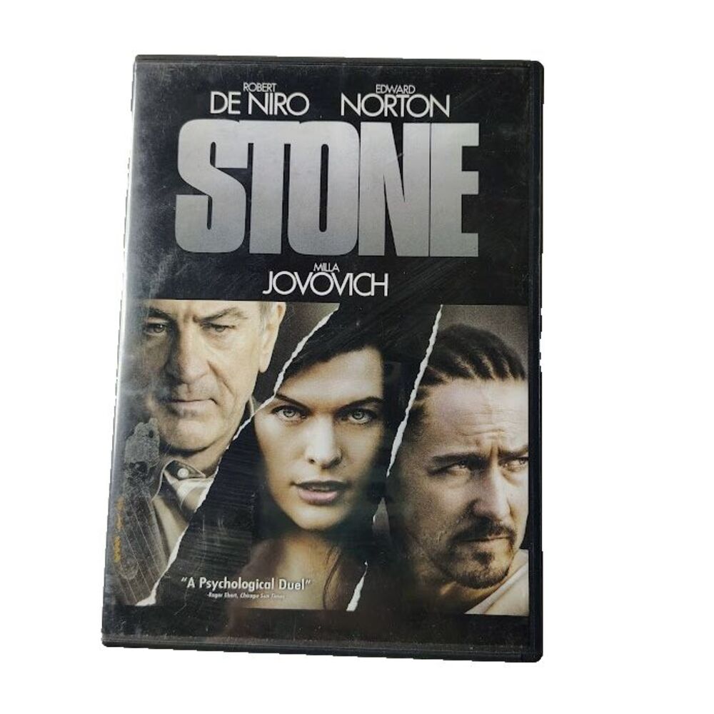 STONE DVD 2010 Movie Psychological Thriller R Robert De Niro Milla Jovovich